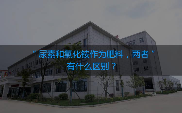 尿素和氯化銨作為肥料，兩者有什么區(qū)別？