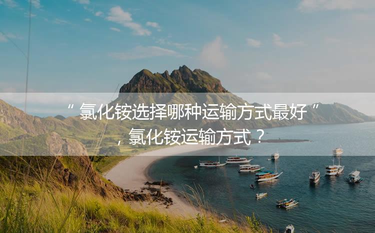 氯化銨選擇哪種運(yùn)輸方式最好，氯化銨運(yùn)輸方式？