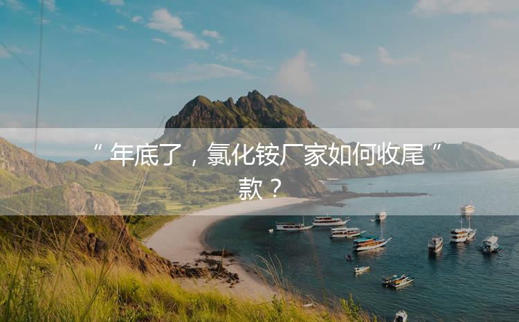 年底了，氯化銨廠家如何收尾款？